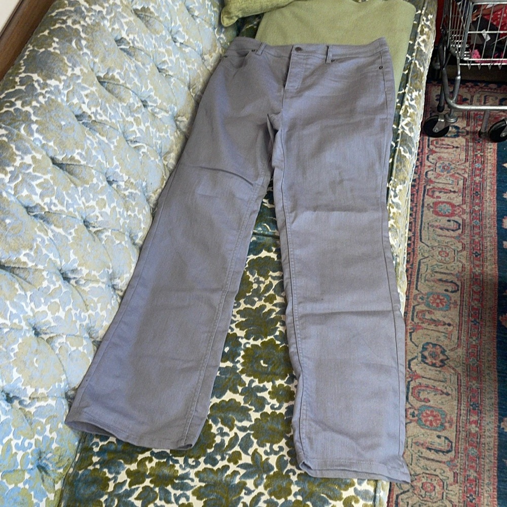 Size 12 Liz Claiborne Hepburn Gray Jeans